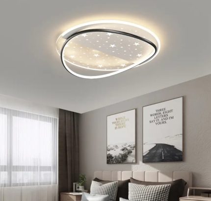 modern led bedroom ceiling light tricolor