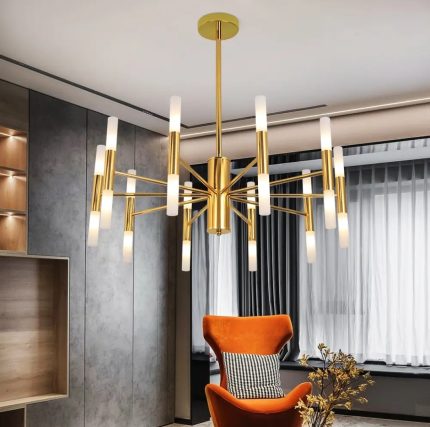 designer led chandelier tricolor