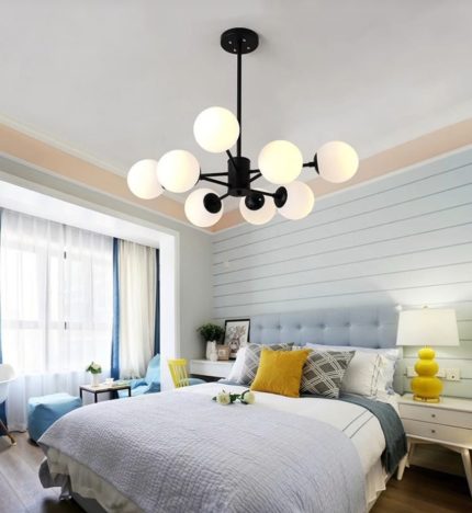 nordic glass chandelier light