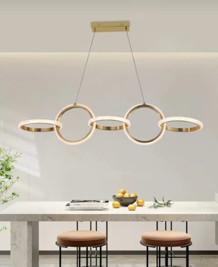 Modern Led Dining Chandelier Light Tricolor