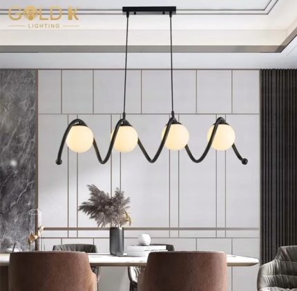 Nordic Glass Dining Chandelier Light