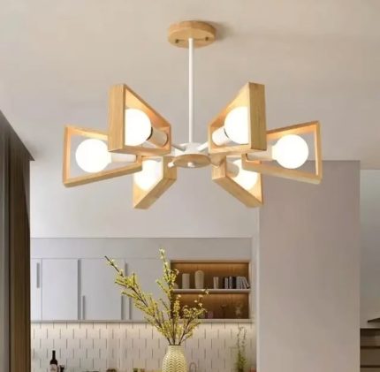 Log Design Chandelier Light