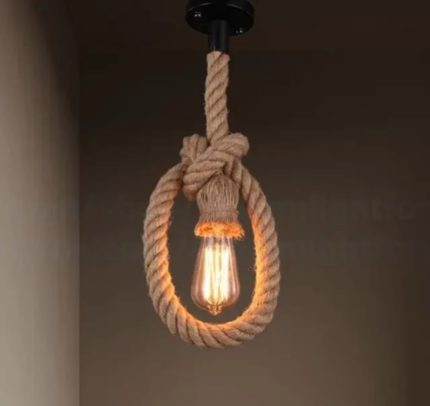 Hemp Rope Pendant Light