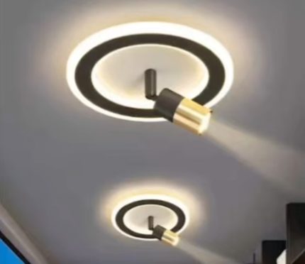 LED Tricolor Ceiling Light with Spotlight 360 Rotating