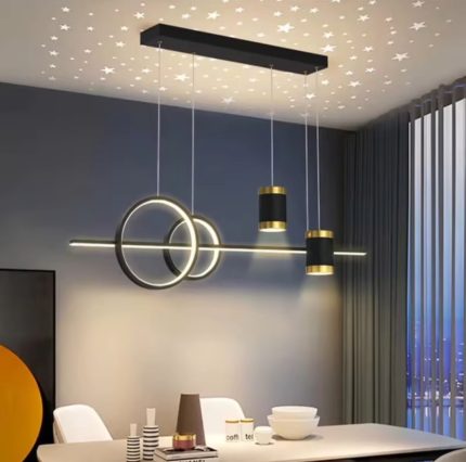 Modern LED Chandelier Light Tricolor