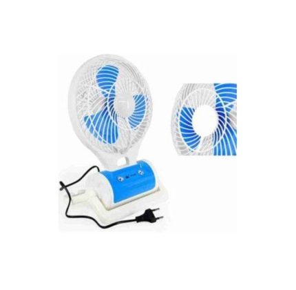 LED Light With Mini Fan Rechargeable
