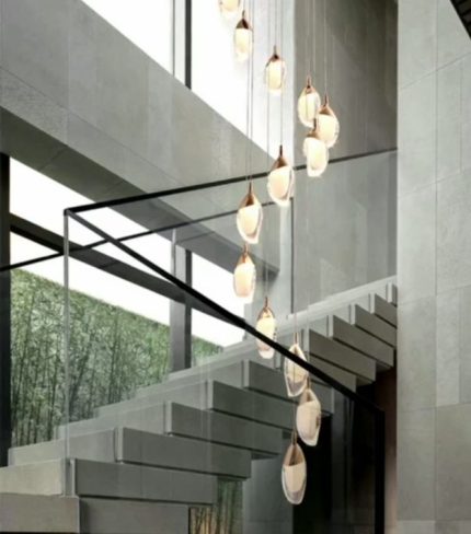 Led Staircase Chandelier Light