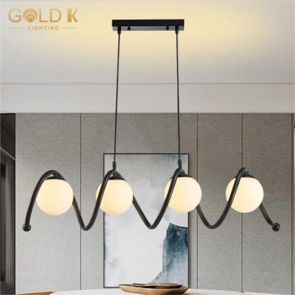 Nordic Glass Dining Chandelier Light