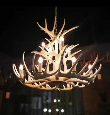 Retro Antler Chandelier Light
