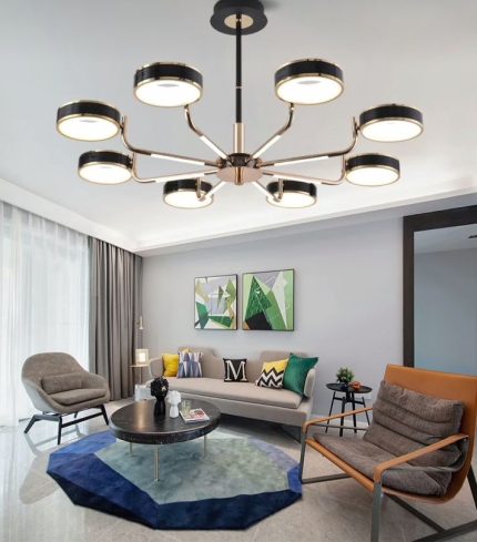 Led Tri-Color Chandelier