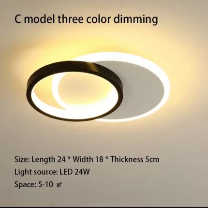 Modern LED Tricolor Ceiling Light