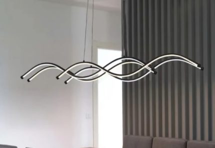 Modern LED Wave Chandelier Light