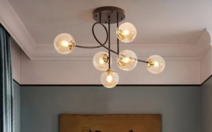 Nordic Glass Chandelier Light