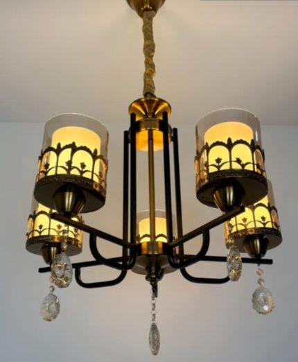 Nordic glass chandelier light with free bulbs