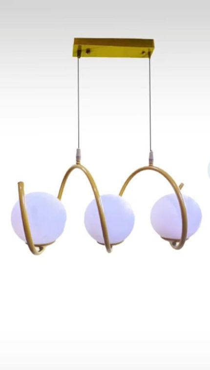 Nordic Glass Min-Chandelier Light With Free Bulbs