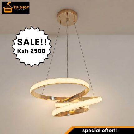 Modern LED Tricolor Ring Chandelier