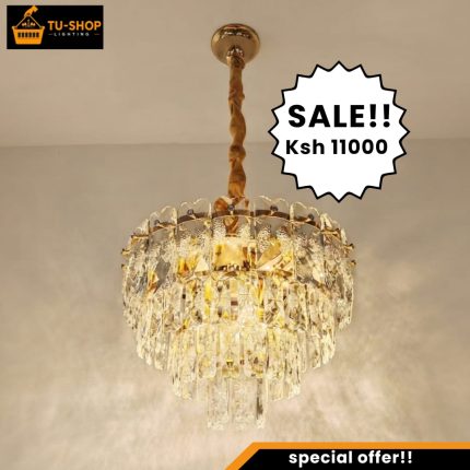 Modern LED Tricolor  Crystal Chandelier