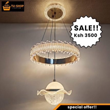 Tricolor Acrylic Mini Chandelier