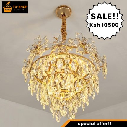 Modern LED Tricolor Crystal Chandelier