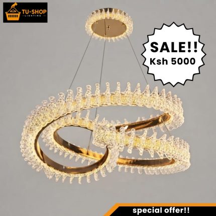 LED Tricolor Crystal Chandelier
