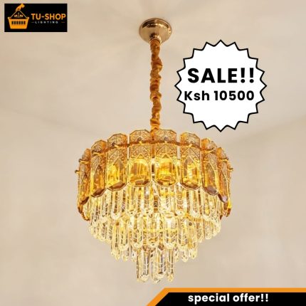 Modern LED Tricolor Crystal Chandelier