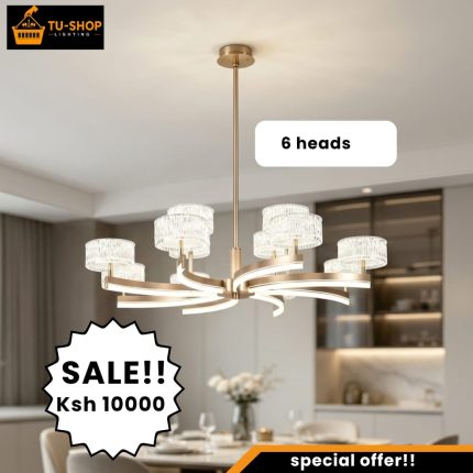6 Heads Modern LED Chandelier