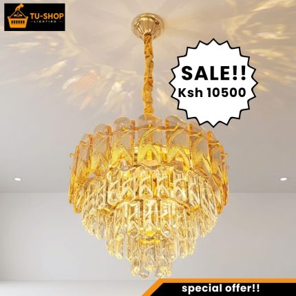Modern LED Tricolor Crystal Chandelier