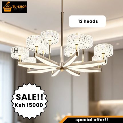 12 Heads LED Tricolor Chandelier
