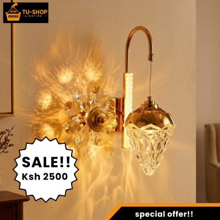 Modern LED Tricolor Crystal Wall Bracket