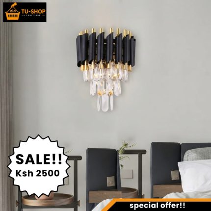 Modern LED Tricolor Crystal Wall Bracket